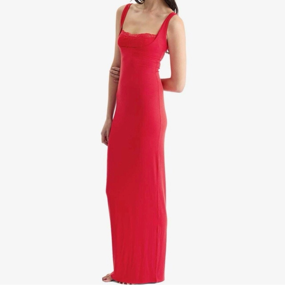NWT Skims  soft lounge lace tank Dress
